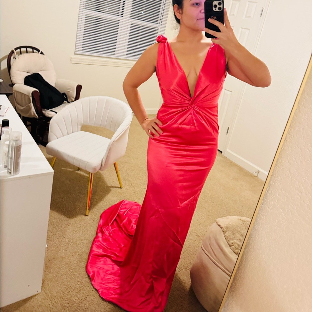 Elegant Red Evening Gown